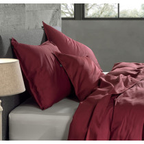 ZoHome Baumwolle Satin Bettwäsche Satinado 135x200 oder 155x220 cm Spicy Red