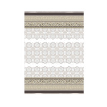 Bassetti Jacquard Plaid Tremezzo 41 Beige 140x190 cm Baumwolle