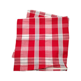 Brennet Seersucker Kissenbezug in Rot Kariert  80x80 cm 