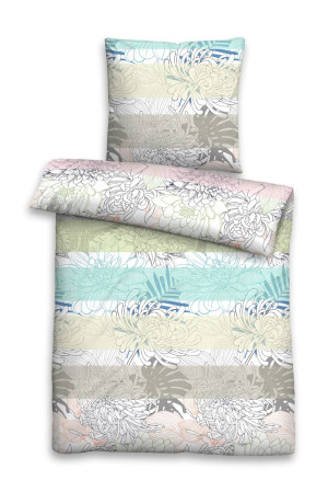 Biberna Baumwollsatin Bettwäsche 135x200 + 80x80 cm in Capri