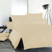 Curt Bauer Mako Satin Uni Bettwäsche 135x200 + 80x80 cm Sand