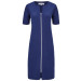 Ringella Damen Frottee Kleid Strandkleid Hauskleid Reißverschluss marine Blau Gr. 36 38 54