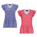 Ringella Bloomy Damen T-Shirt Volant Kurzarm 1251408  Rot Blau Baumwolle Modal