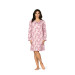 Comtessa Premium Nachthemd Damen langer Arm Rosa Taupe 36 38 40 42 44 46 48 50 52 54 S M L XL XXL XXXL