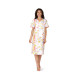 Comtessa Nachthemd Premium Damen kurzer Arm Gelb Terra 44 46 48 50 52 54  L XL XXL