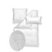 Estella Premium Damast Bettwäsche / Kissenbezüge in Weiß