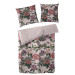Primera Mako Satin Bettwäsche Blumen135x200 + 80x80 cm in Rosenholz