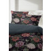 Primera Mako Satin Bettwäsche 135x200 + 80x80 cm in Schiefer