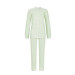 Ringella Damen Schlafanzug 2511223 Jade Langer Arm Knopfleiste 100% Baumwolle