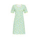 Ringella Damen Nachthemd 3211016 in Mint Kurzarm Knopfleiste 100% Baumwolle Ananas