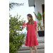 Ringella Damen Sommer Kleid kurzer Arm 3226003 Mohn Gr. 38 S Muster Its for you