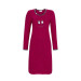Ringella Damen Nachthemd 3511024 in Rot Langarm Schafe Motiv 100% Baumwolle