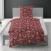Bierbaum Mako Satin Bettwäsche Baumwolle Granat Rot 135x200 80x80 cm