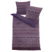 Dormisette Fein Biber Bettwäsche Violett 155x220 80x80 cm 