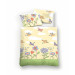 Biberna Baby Linon Bettwäsche Birds 100x135 + 40x60 in vanille