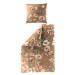 Bierbaum Mako Satin Bettwäsche Blumen Safran 135x200 mit 80x80 cm