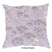 Estella Mako Satin Zusatz Kissenbezug Feline in Flieder 40x40 cm