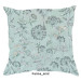 Estella Mako Satin Zusatz Kissenbezug Feline in Mint 40x40 cm