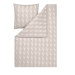 Estella Interlock Mako Jersey Bettwäsche Jacobia in perlmutt 135x200 80x80 cm