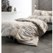 Estella Mako Satin Bettwäsche Simona 155x220 80x80 cm in karamel
