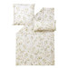 Estella Mako Satin Bettwäsche Olina in grün 135x200 155x220 cm