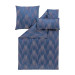 Estella Mako Satin Bettwäsche Timur in Blau 135x200 80x80 40x80 cm