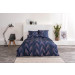 Estella Mako Satin Bettwäsche Timur in Blau 135x200 80x80 40x80 cm
