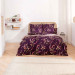 Estella Mako Satin Bettwäsche Sylvia in Brombeer 135x200 80x80 40x80 cm