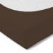 Kneer Fein Jersey Spannbettlaken Q50 90-100 x 220 cm Farbe 79-mocca