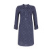 Ringella Damen Nachthemd 8511018 Langarm 100% Baumwolle in indigo Gr. 50 52 XL XXL L XL XXL