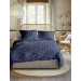 Irisette Soft Seersucker Bettwäsche in Blau Maritim Anker 155x220+ 80x80 cm