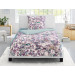 Irisette Mako Satin Bettwäsche Wendeoptik violett grün 135x200 155x220 + 80x80 cm