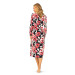 Ascafa Damen Nachthemd Langarm Chilly Baumwolle Modal