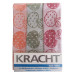 Kracht 3-er Geschirrtuch Halbleinen Äpfel Bunt 50x70 cm