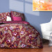 fleuresse Mako Satin Bettwäsche bedarts Bordeaux Rot 135x200 + 80x80 cm