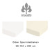 Irisette Fein Biber Spannbettlaken 90 - 100x200 in weiß oder natur