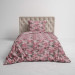 HnL Flanell Bettwäsche Colemi Pink 135x200 + 80x80 cm 100% Baumwolle Strickmuster