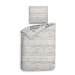 Heckett Lane Mako Satin Bettwäsche Dimont 135x200 80x80 cm Grau Blumen