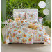 Estella Mako Satin Bettwäsche Garnitur Elanda 155x220 80x80 cm in orange