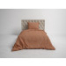 HnL Flanell Bettwäsche Uni Melange 135x200 155x220 cm Brick Red