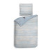 Heckett Lane Mako Satin Bettwäsche Fraya 135x200 oder 155x220 cm Blue Strandmotiv