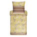 Bassetti Mako Satin Bettwäsche Monte Bianco 155x220 + 80x80 cm V4 Gelb