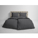 HnL Flanell Bettwäsche Uni Melange 135x200 155x220 cm Frost Grau