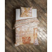 Heckett Lane Satin Bettwäsche Orido Braun Terra Orange 100% Baumwolle 135x200 + 80x80 cm