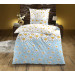 Kinzler Baumwolle Bettwäsche Herz Margarite 135x200+ 80x80 cm Hellblau