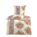 Kinzler Baumwolle Satin Bettwäsche Isabella Rosen natur bunt 135x200 + 40x80 cm 