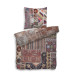 HnL Refined Satin Bettwäsche Karu 100% Baumwolle 155x220 + 80x80 cm in Multicolor