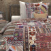 HnL Refined Satin Bettwäsche Karu 100% Baumwolle 155x220 + 80x80 cm in Multicolor