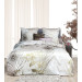 HNL Mako Satin Bettwäsche Lille in Sand 155 x 220+ 80x80