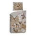 Heckett Lane Mako Satin Bettwäsche Malte 135x200 oder 155x220 cm Taupe Grau